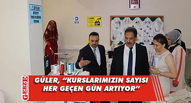 Güler, yılsonu sergisinin açılışını yaptı