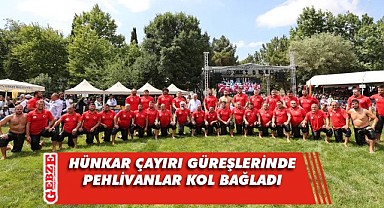 Hünkar Çayırı güreşlerinde heyecan başladı