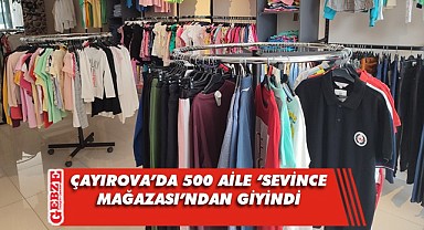 İhtiyaç sahibi 500 aile sevince mağazasından giyindi