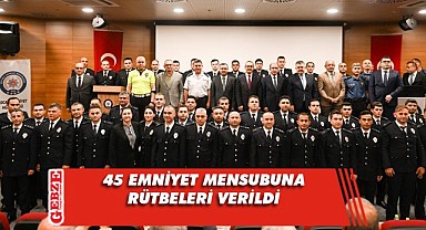 İl Emniyet Müdürlüğü’nde Rütbe Terfi Töreni düzenlendi