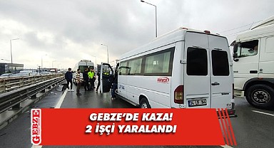 İşçileri taşıyan iki minibüs çarpıştı!