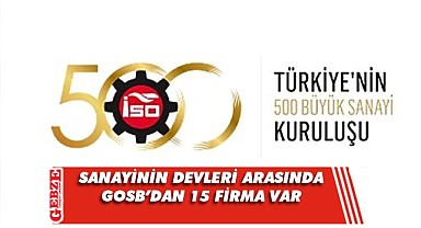 İşte İSO'da yer alan GOSB firmaları