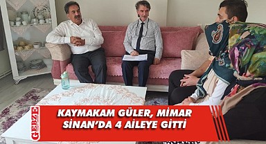 Kaymakam Güler, Mimar Sinan Mahallesi'ne gitti