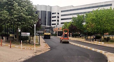 KOÜ Tıp Fakültesi girişi asfaltlandı