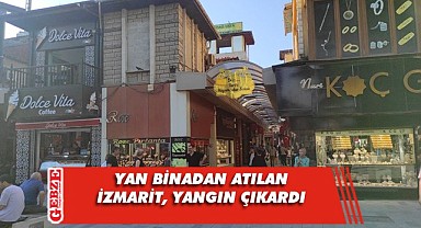 Kuyumcular çarşısında yangın paniği!