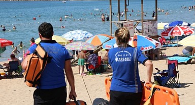 Mavi bayraklı plajlarda ilkyardım timi hazır