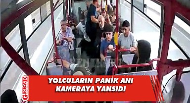 Otomobil halk otobüsüne çarptı!
