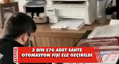 Sahte akaryakıt fişi basan şebeke çökertildi!