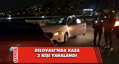 Ters yöne giren araç kaza yaptı!