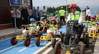 Trafik Eğitim Parkı’nda ilk ders Büyükakın’dan