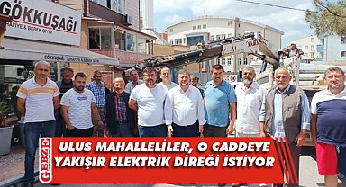 Ulus Mahallesi sakinlerinden elektrik direği talebi
