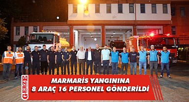 Yangın söndürme çalışmalarına desteğe gittiler