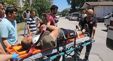 Balkon panjurlarını yıkarken hastanelik oldu