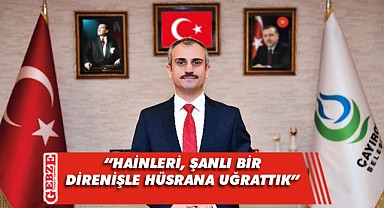 Başkan Çiftçi‘den 15 Temmuz mesajı