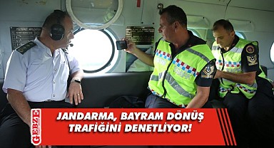Bayram dönüş trafiğine havadan kontrol!
