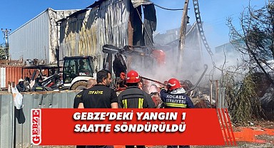 Boya fabrikasındaki yangın söndürüldü!