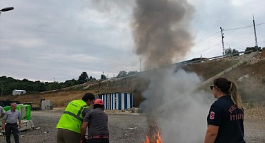 Büyükşehir İtfaiyesinden Kalyon İnşaat’a eğitim