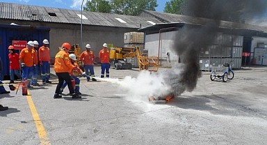 Büyükşehir itfaiyesinden Shell ekiplerine eğitim