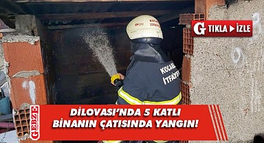 Çatıda patlatılan torpil ve havai fişek yangın çıkardı
