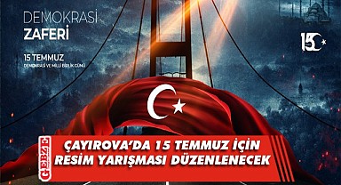 Çayırova'da 15 Temmuz konulu resim yarışması