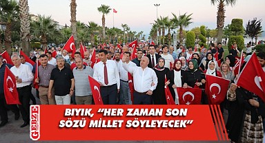 Darıca'da 15 Temmuz coşkusu sokaklara taştı