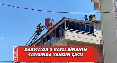 Darıca'daki binada yangın paniği