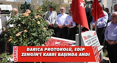 Darıca protokolünden şehitlik ziyareti