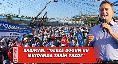 DEVA Partisi’nden Gebze’de coşkulu miting