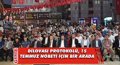Dilovası'nda 15 Temmuz nöbeti tutuldu