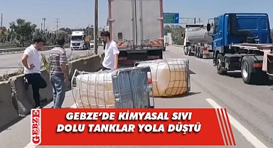 Gebze D-100'de tehlike arz eden olay