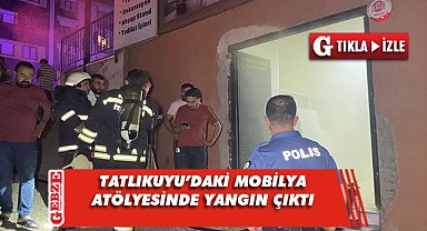 Gebze'de mobilya atölyesinde yangın çıktı!
