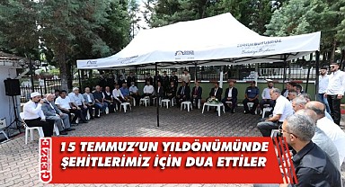 Gebze protokolü şehitler için dua etti