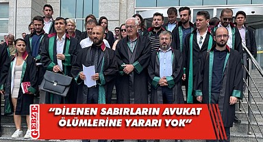 Gebzeli avukatlardan, öldürülen meslektaşları için protesto!