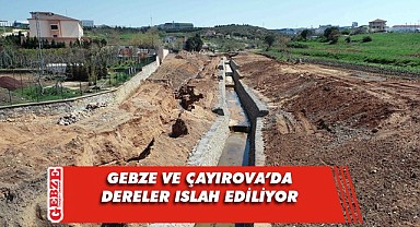 İSU'nun dere ıslah çalışmaları devam ediyor