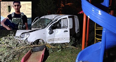 Kocaeli'de araç çocuk parkına uçtu; 1 ölü