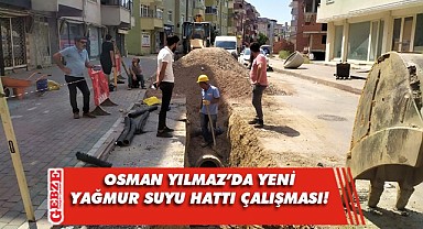 Osman Yılmaz'a yeni yağmur suyu hattı