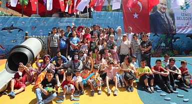 Park açılışına çocuklar çok sevindi