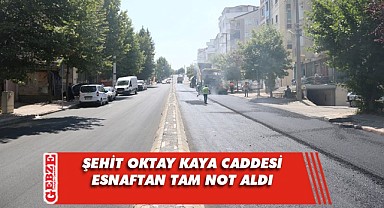 Şehit Oktay Kaya Caddesi'nde çalışmalar tamamlandı