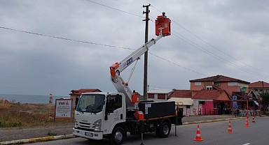 Tatil bölgelerinde altyapı çalışması yapılıyor