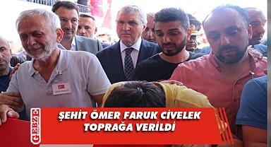Teğmen Ömer Faruk Civelek son yolculuğuna uğurlandı