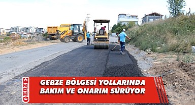 Yol bakım timi Gebze bölgesinde çalışıyor