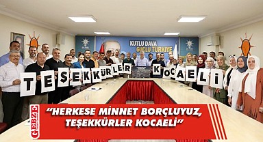 AK Partili Ellibeş'ten Kocaeli'ye teşekkür geldi