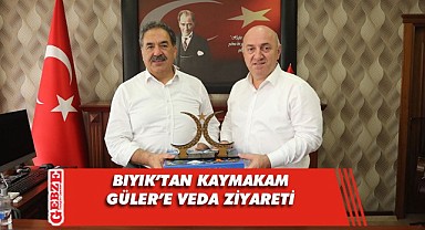 Bıyık'tan, Kaymakam Güler'e ziyaret