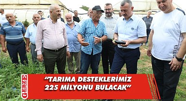 Büyükakın, Gebze’nin kırsalındaki hasatlara eşlik etti