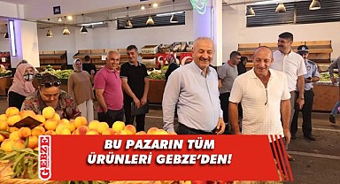 Büyükgöz, Gebzeli üreticilerin tezgahlarını gezdi