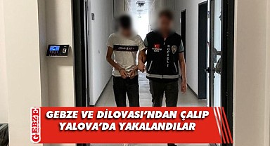 Çaldıkları motosikletlerle Yalova'da yakalandılar
