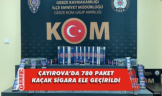 Çayırova'da kaçak sigara operasyonu