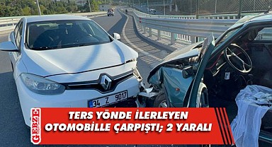 Çayırova'da trafik kazası; 2 yaralı