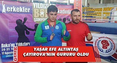 Çayırovalı Yaşar Efe Altıntaş, madalya ile döndü