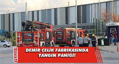 Çıkan yangını işçiler söndürdü!